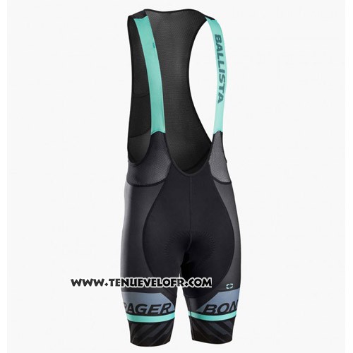 2016 Maillot Ciclismo Trek Bontrager Noir et Gris Manches Courtes et Cuissard